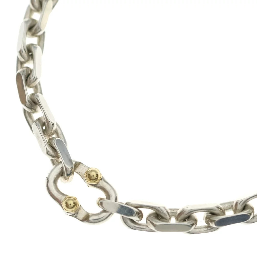 TIFFANY Co Makers Chain Necklace Silver